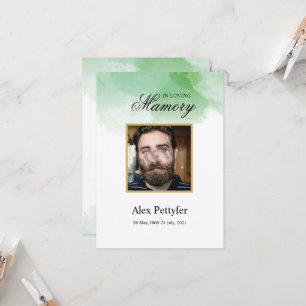 Funeral Prayer Card Template