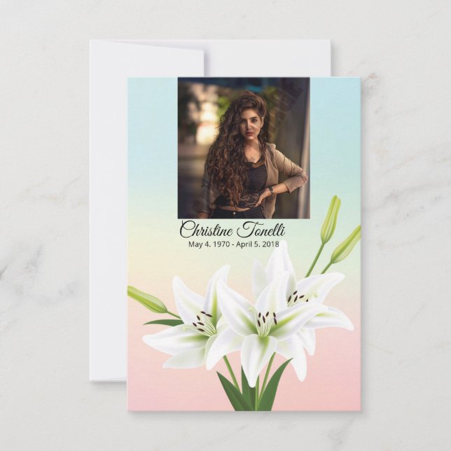 Funeral Prayer Card Template (Front)