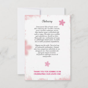 Funeral Prayer Card Template