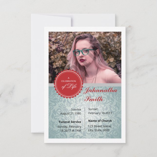 Funeral Prayer Card Template (Front)