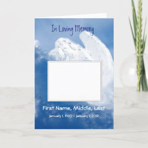 Funeral Program Angel, Scripture, Christian Programme