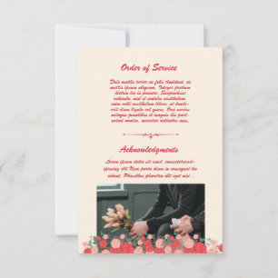 Funeral Program Card Template