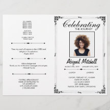 Funeral Program | Celebrating The Journey | FP0017