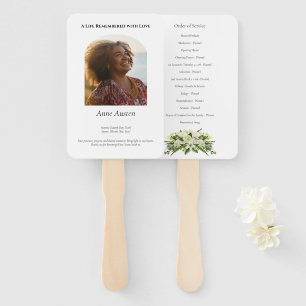 Funeral Program Fan Spiritual & Comforting