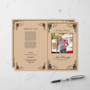 Funeral Program Flyer Template