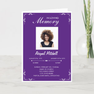 Funeral Program   In Loving Memory   FP0011 Programme