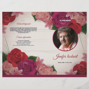 Funeral Program Template
