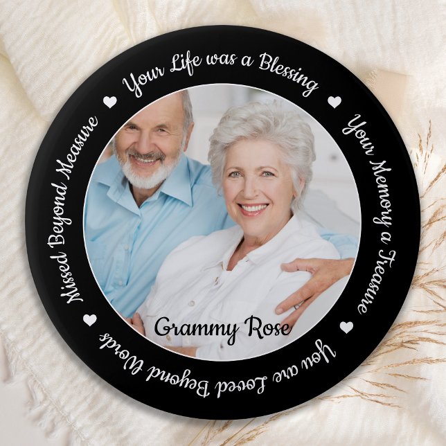Funeral Remembrance Keepsake Memorial Photo 6 Cm Round Badge (Creator Uploaded)
