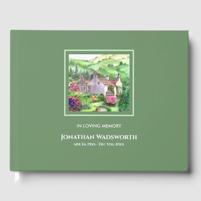 Funeral Rydal Mount William Wordsworth Home Guest Book (Front)