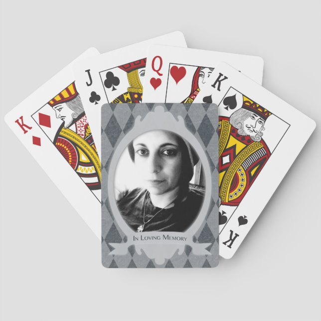 funeral service gift playing cards (Back)