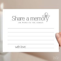 Funeral Service Share a memory Fairy Sympathy Card