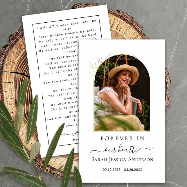 Funeral Sympathy Photo Memorial Prayer Card (Creator Uploaded)