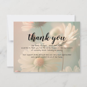 Funeral Sympathy Thank You Card