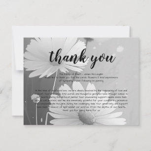 Funeral Sympathy Thank You Card