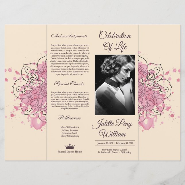 Funeral Template (Front)