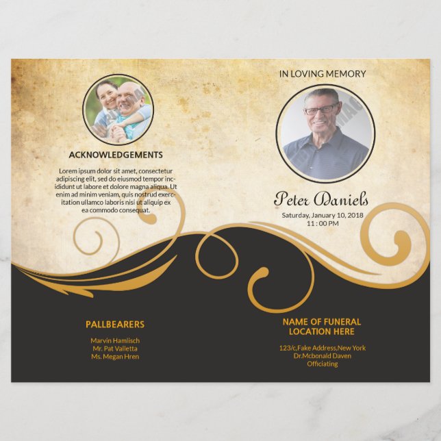 Funeral Template (Front)