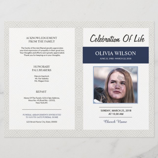 Funeral Template (Front)