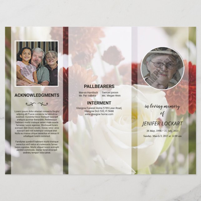 Funeral Template (Front)