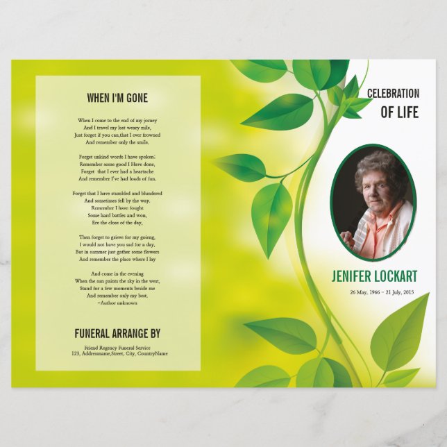 Funeral Template (Front)