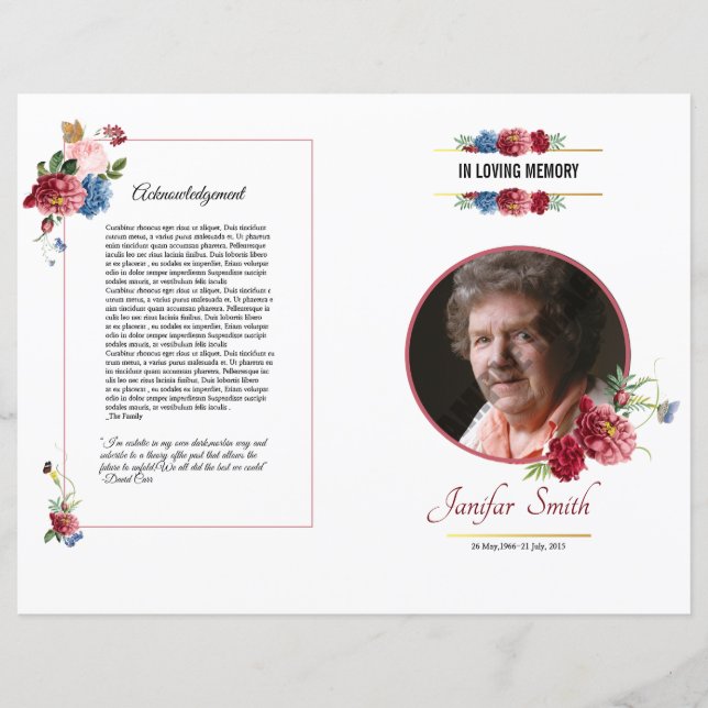 Funeral Template (Front)