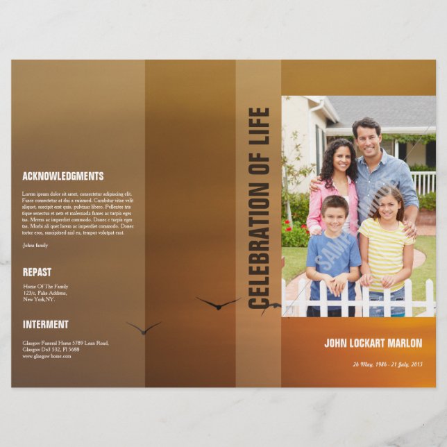 Funeral Template Brochure (Front)