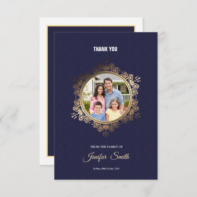Funeral Thank You Card (Front/Back)