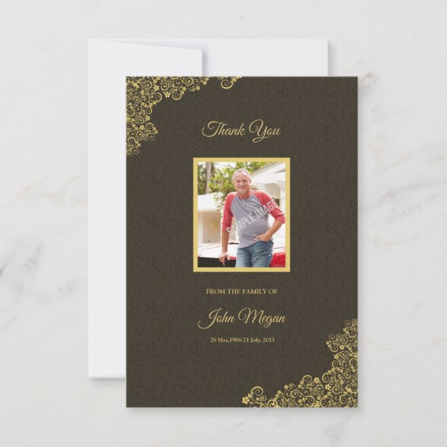 Funeral Thank you card (Front)