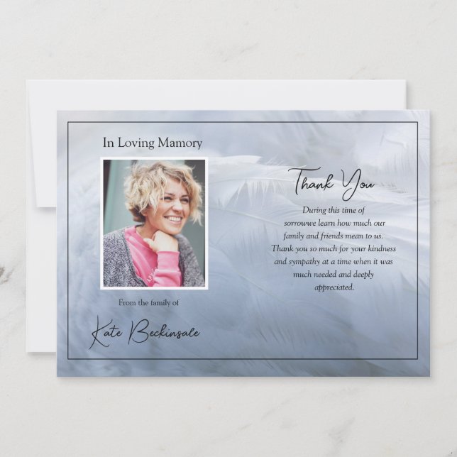 Funeral Thank You Card (Front)