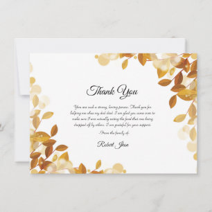 Funeral Thank You Card