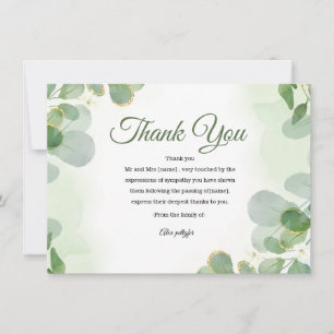 Funeral Thank You Card