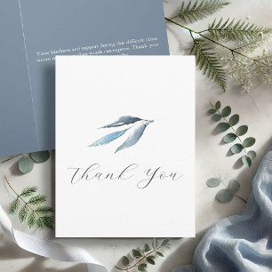 Funeral Thank You Cards Botanical Watercolor