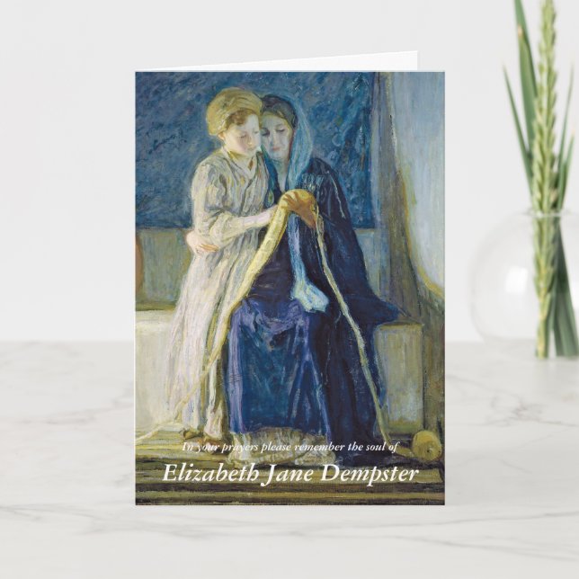 Funeral Thank You Cards | Christ & His Mother (Front)