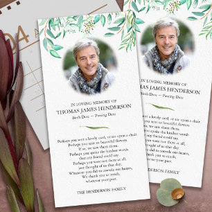 Funeral Thank You Cards   Eucalyptus
