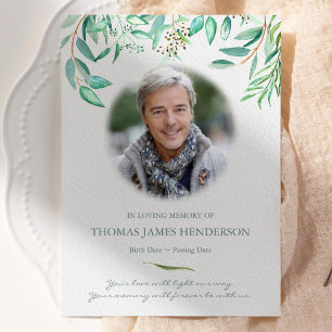 Funeral Thank You Cards Eucalyptus 2