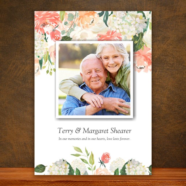 Funeral Thank You Cards | Floral Meadow (Floral Photo Sympathy Funeral Thank You Cards)