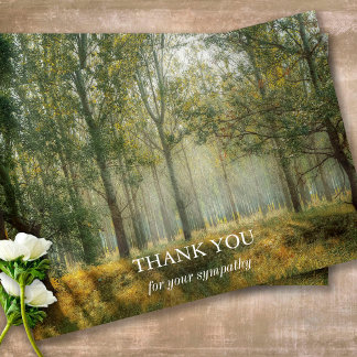 Funeral Thank You Cards | Forest Light