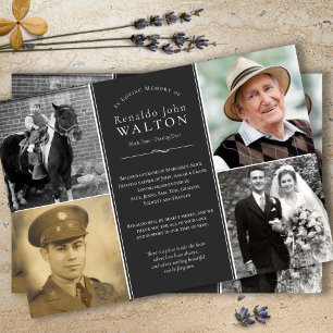Funeral Thank You Cards   Life Story.