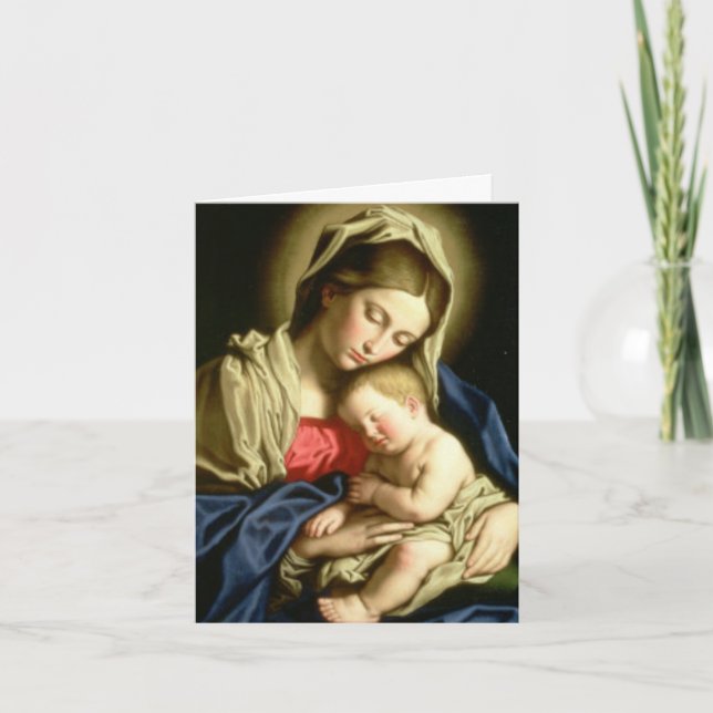 Funeral Thank You Cards | Madonna & Child 2 (Front)