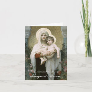 Funeral Thank You Cards   Madonna of the Roses 3