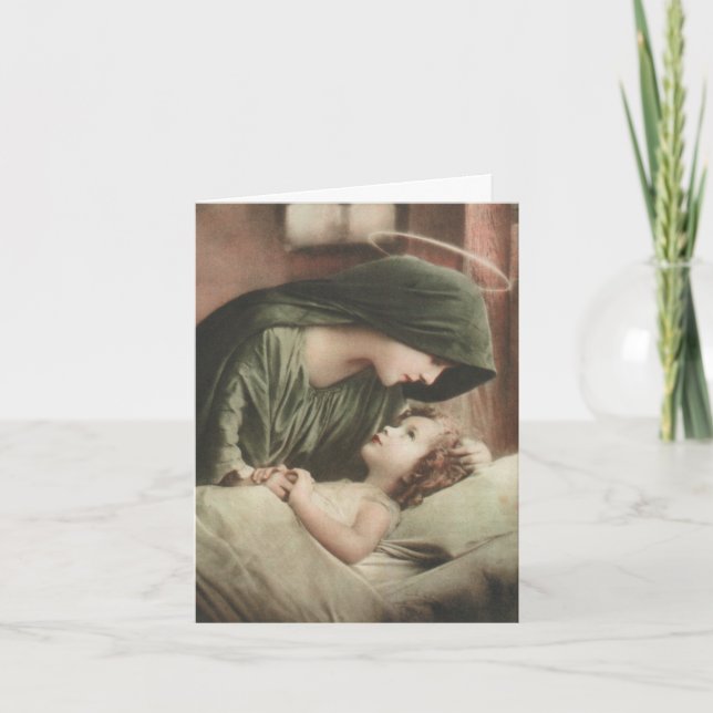 Funeral Thank You Cards | Mother Mary 2 (Front)