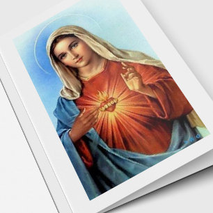Funeral Thank You Cards   Sacred Heart Mary