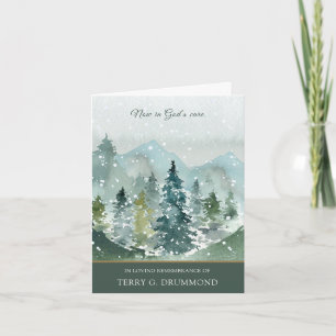 Funeral Thank You Cards Spruce Trees