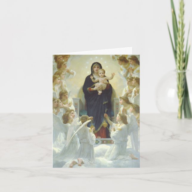 Funeral Thank You Cards | The Virgin & Angels 2 (Front)
