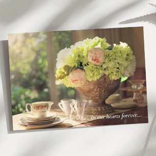 Funeral Thank You Cards   Vintage Tea Setting