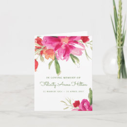 Funeral Thank You Cards | Watercolor Florals 5