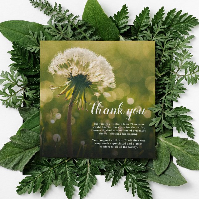 Funeral Thank You | Dandelion Wish Bereavement (Creator Uploaded)