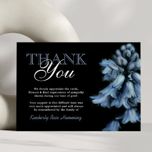 Funeral Thank You Note   Bluebell Flowers
