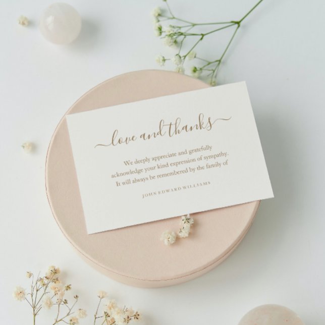 Funeral Thank You Note Cards Bereavement (Creator Uploaded)