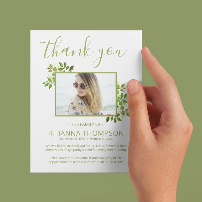 Funeral Thank You Note | Photo (Creator Uploaded)