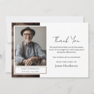 Funeral Thank You Photo